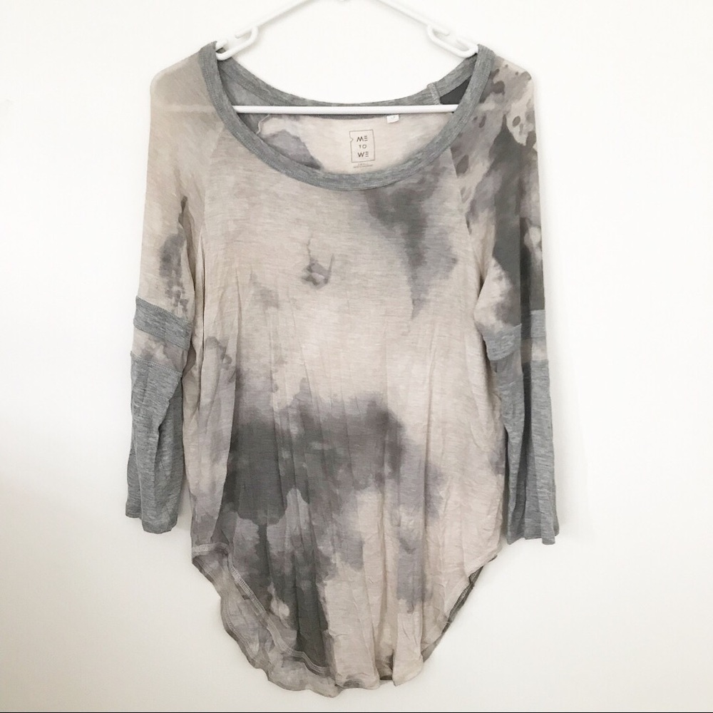 Tie dye baseball tee
